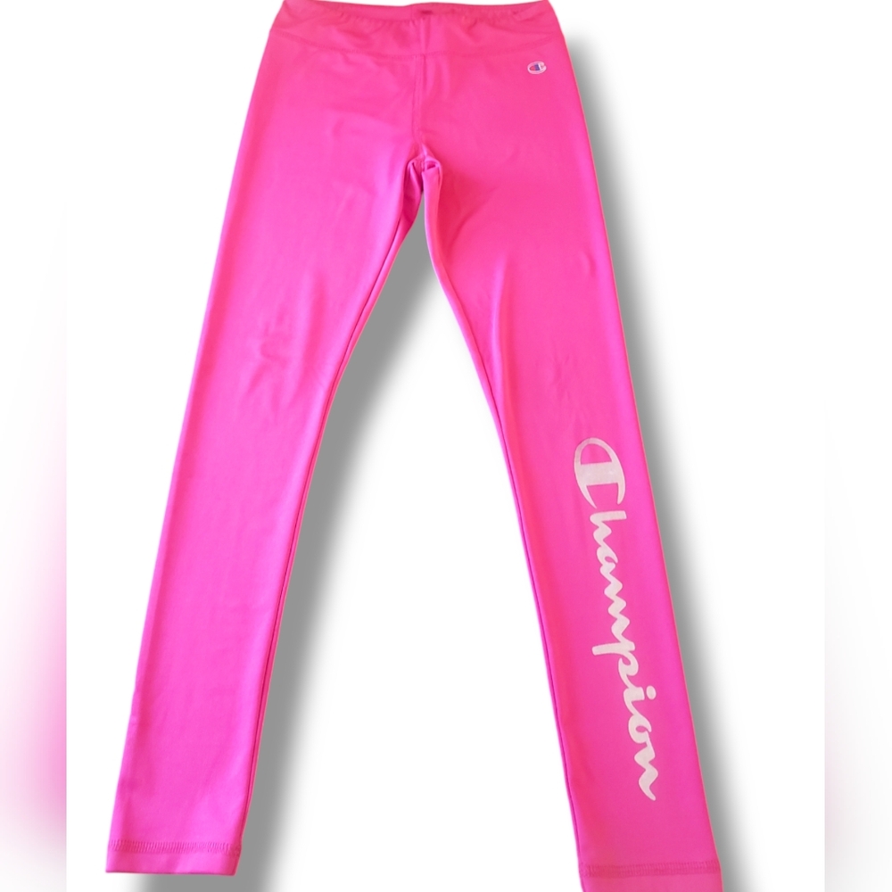 Girls Champion Pink Leggings Size 10/12 NWOT Pre-owned